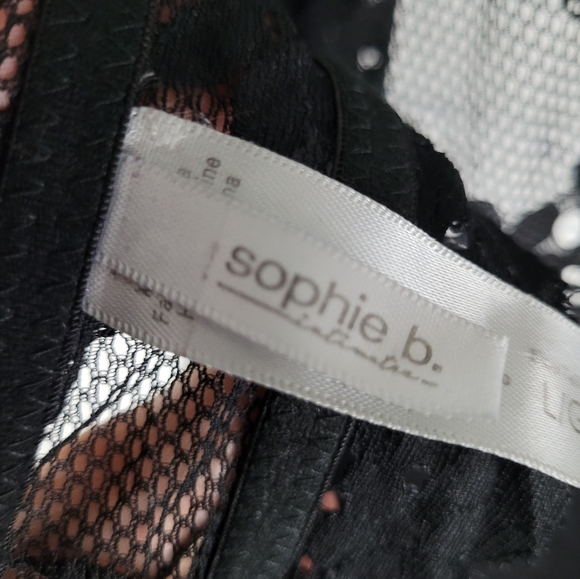 SOPHIE B. INTIMATES | high neck lacey underwire racerback bralette - Picture 5 of 6